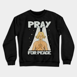 Vintage Angle Pray Crewneck Sweatshirt